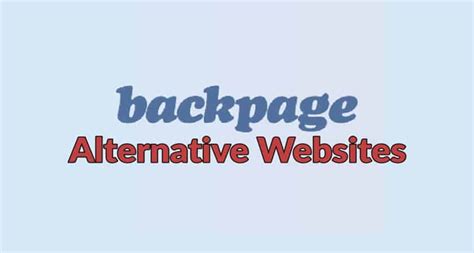 what is a substitute for backpage|back page replacement 2024.